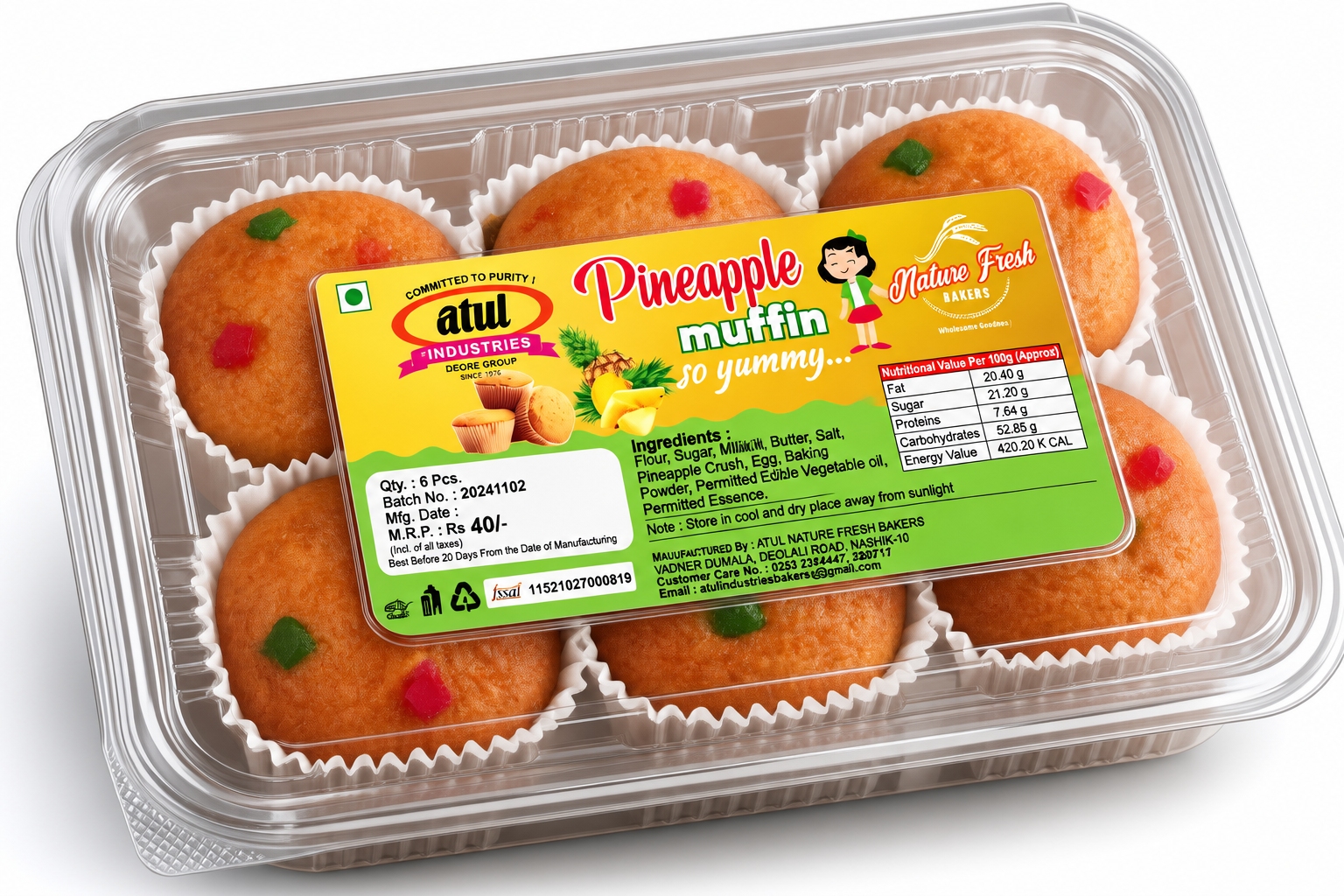Pineapple muffin