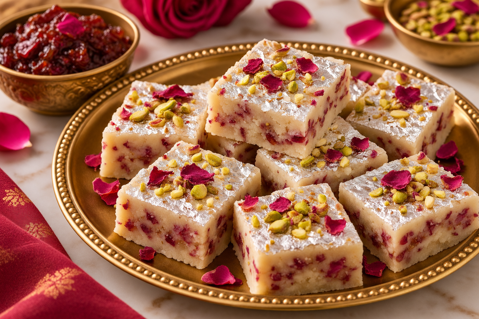 Gulkand Barfi